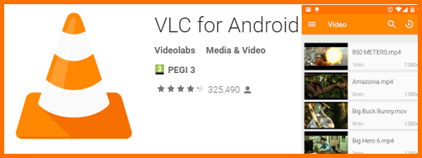 Aplicatia VLC pentru Samsung S6 și S6 Edge