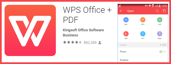 WPS Office Android pentru Samsung S6 și S6 Edge