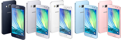 Samsung Galaxy A3 - disponibilitate culori