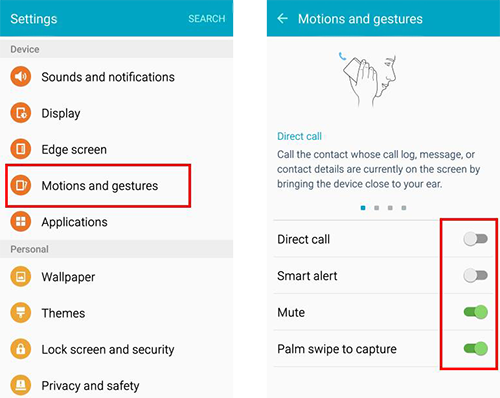 Cum să activezi sau sa dezactivezi mișcările și gesturile pe Samsung Galaxy S6 sau S6 Edge