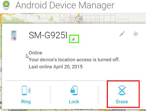 Resetarea lui Galaxy S6 și Galaxy S6 Edge prin Android Device Manager