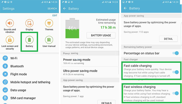 Cum să dezactivez încărcarea rapidă la Galaxy S7 sau S7 Edge