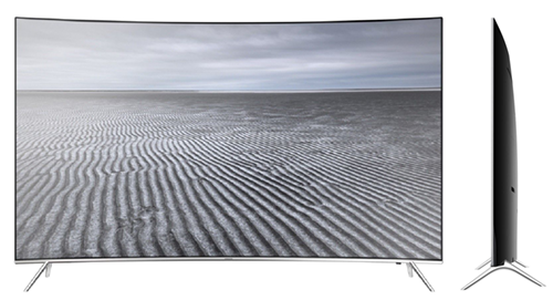 Smart TV Curbat Samsung KS7500 4K UltraHD - fata si profil